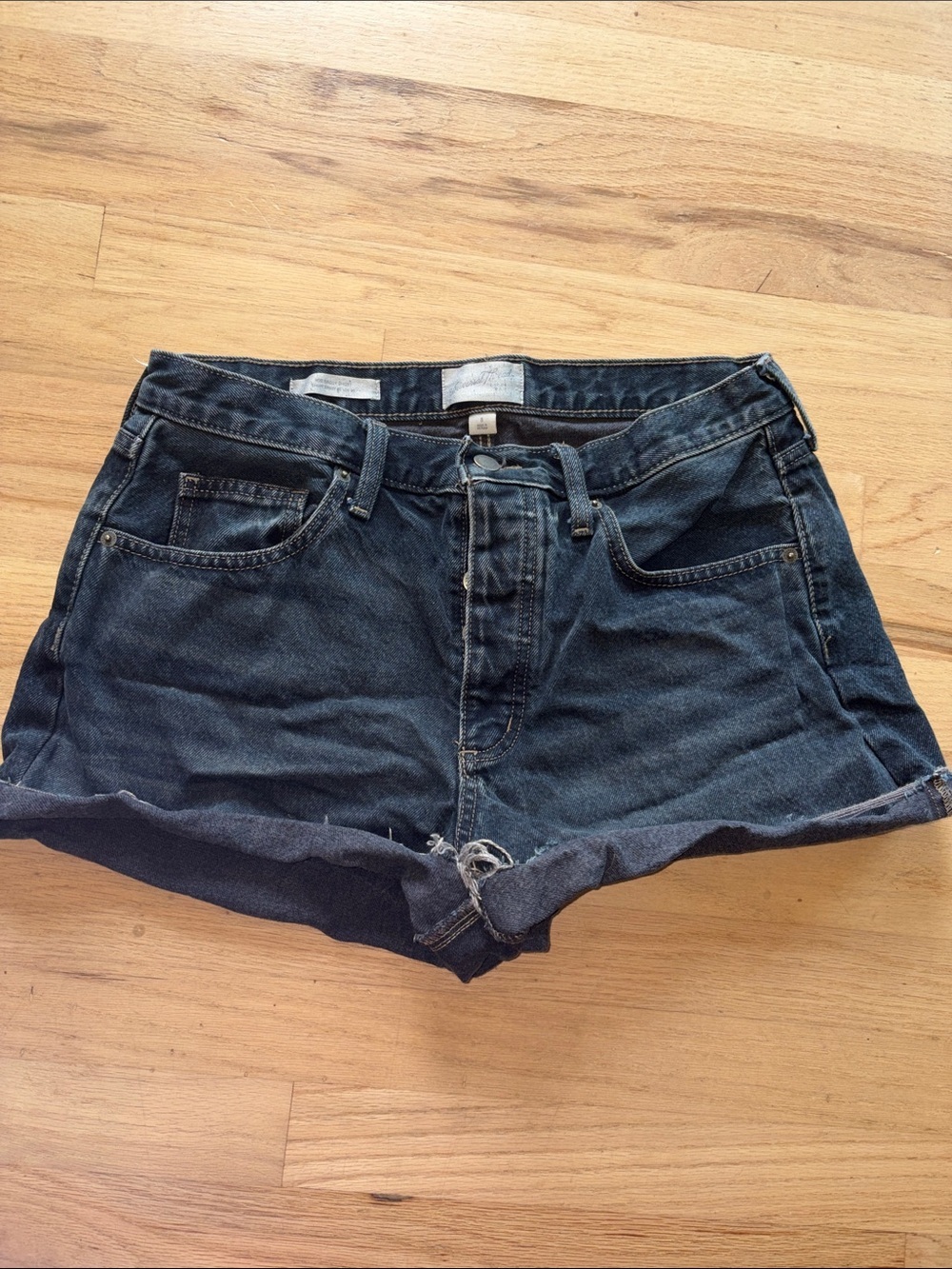 Universal Thread Dark Blue/black Denim Jean Shorts